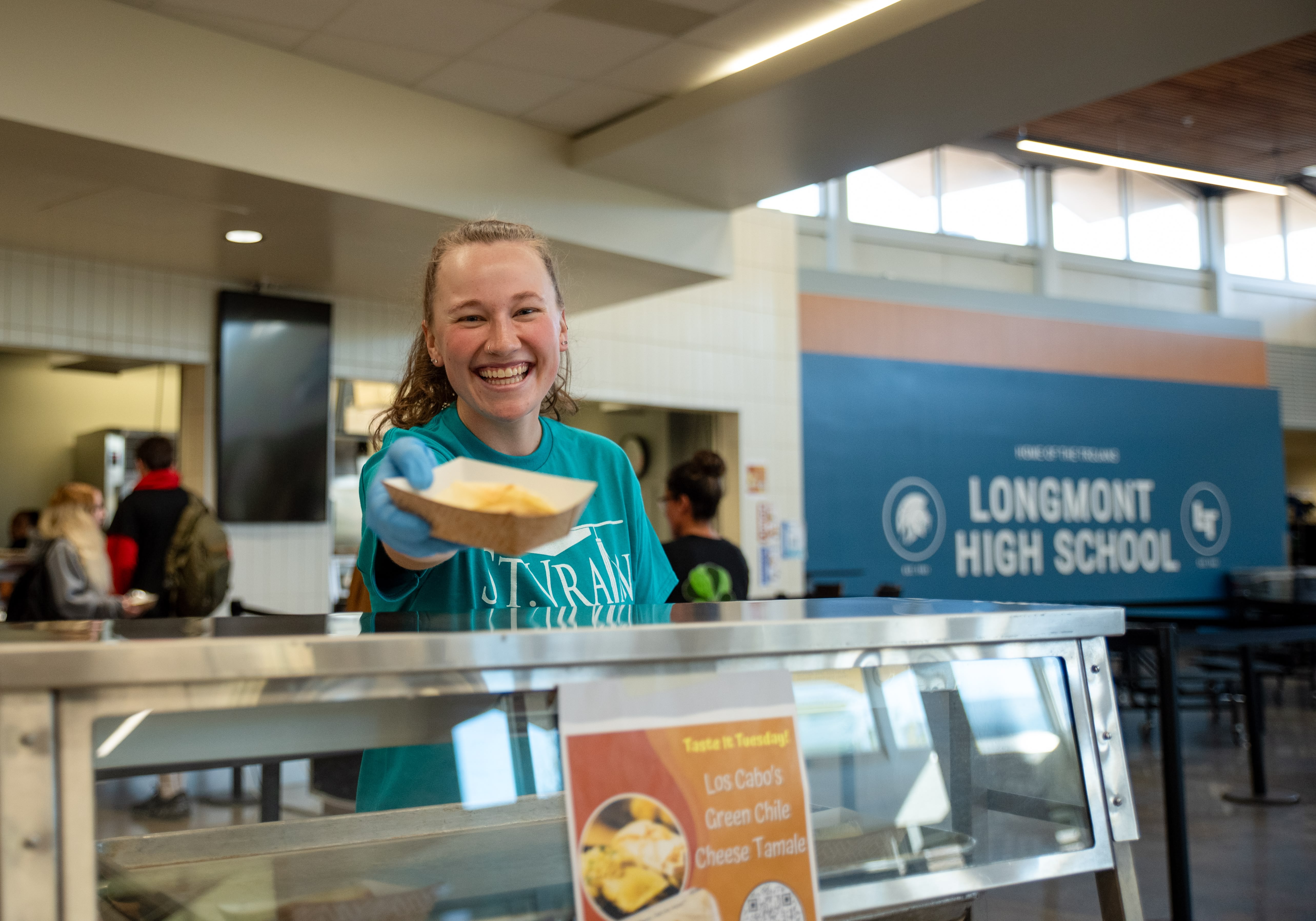 Nutrition Services workers preparing lunch